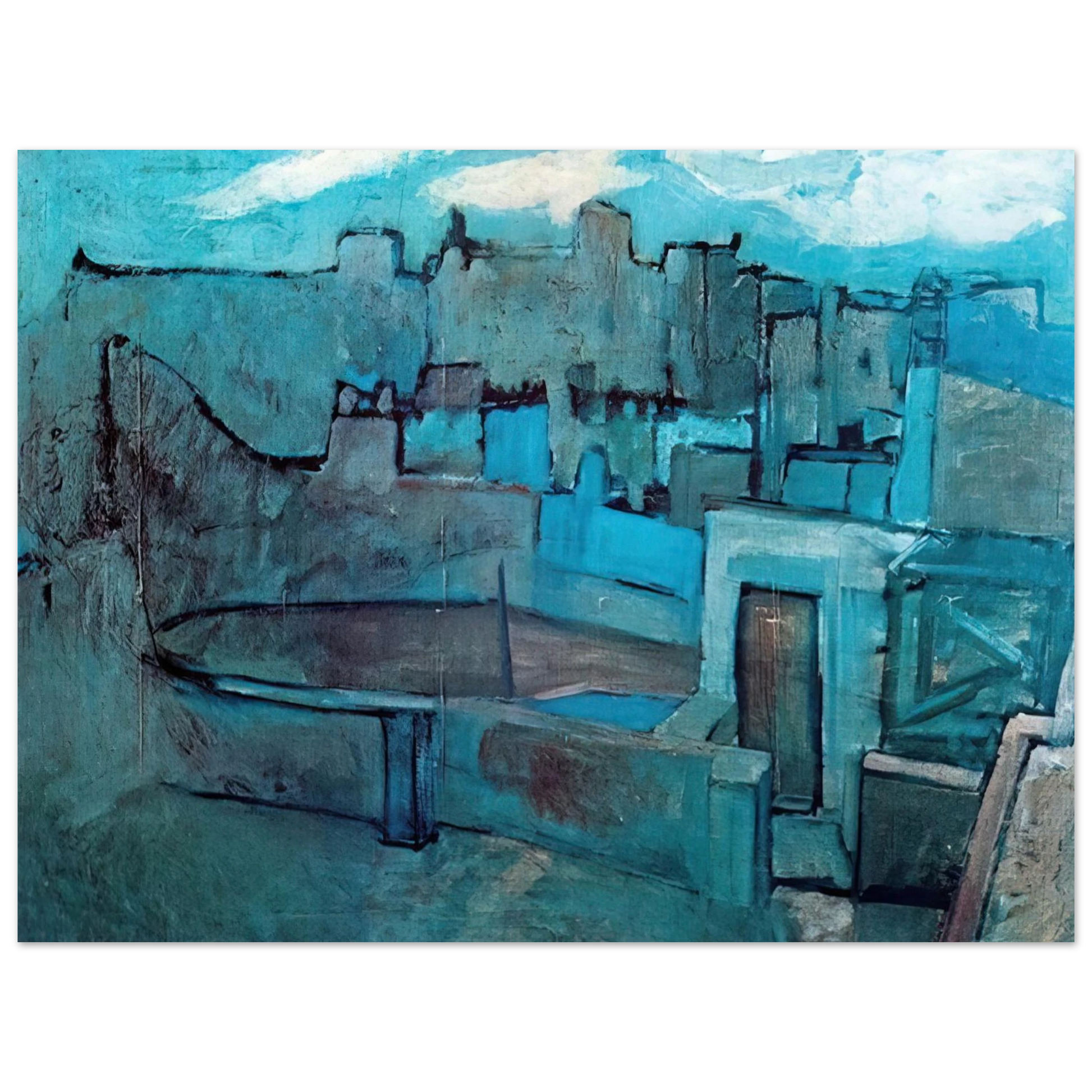 Pablo Picasso - The roofs of Barcelona Fine Art Poster - Default Title