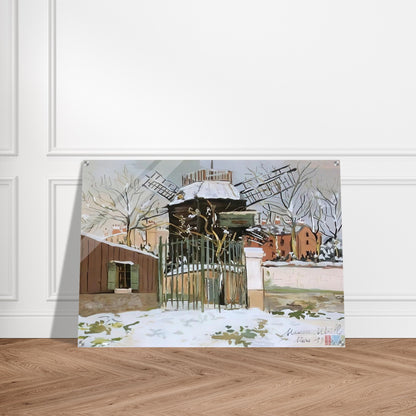 MOULIN DE LA GALETTE 2 - Maurice Utrillo Acrylic Print - 70x100 cm / 28x40″ inches | Maurice Utrillo Wall Art | Maurice Utrillo Prints