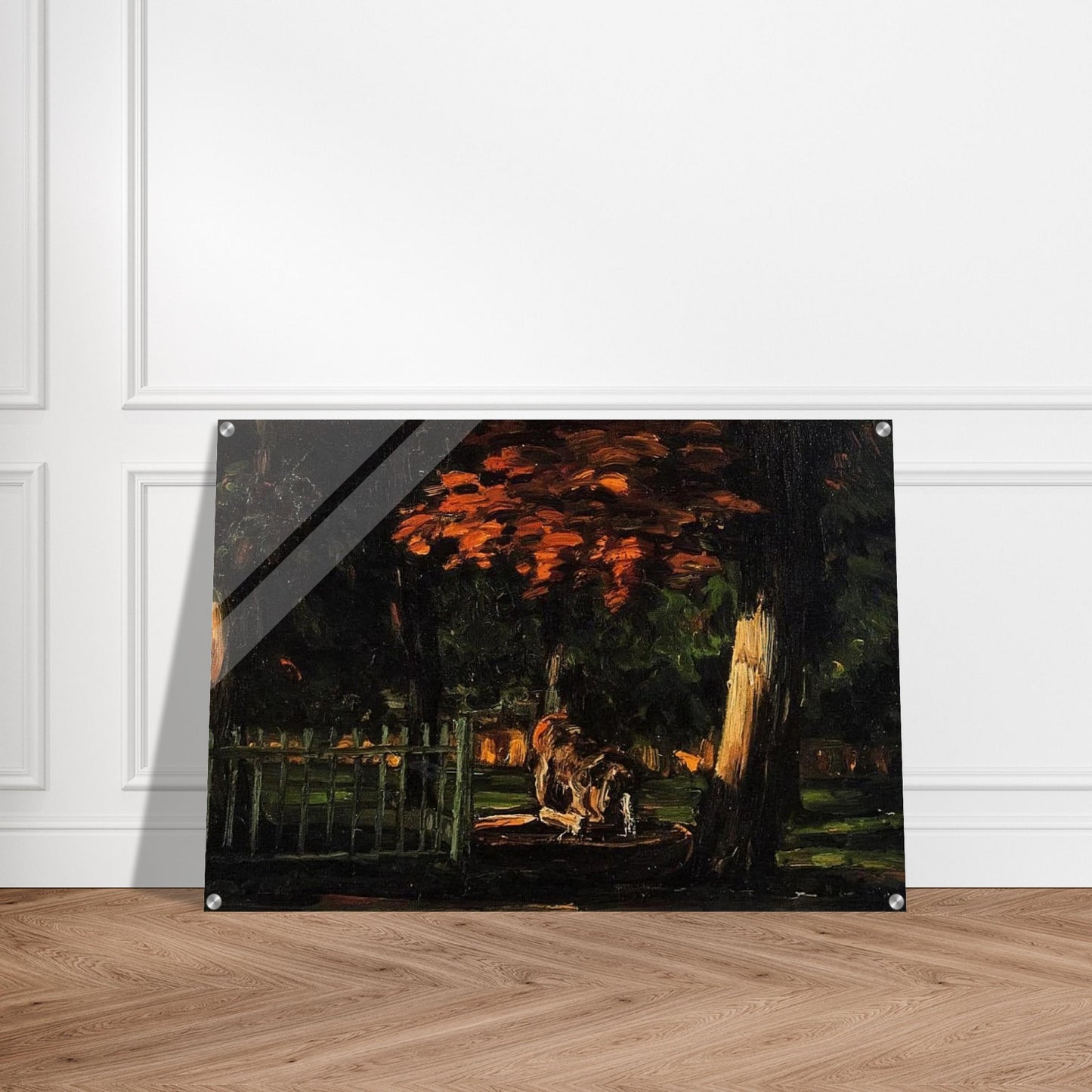 The Lion and the Basin at Jas de Bouffan - Paul Cézanne Acrylic Print - 70x100 cm / 28x40″ inches | Paul Cézanne Wall Art | Paul Cézanne Prints