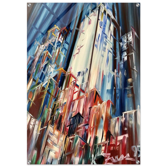 Wolkenkratzer - 1995 Germany - Konrad Zuse Acrylic Print - 70x100 cm / 28x40″ inches | Konrad Zuse Wall Art | Konrad Zuse Prints