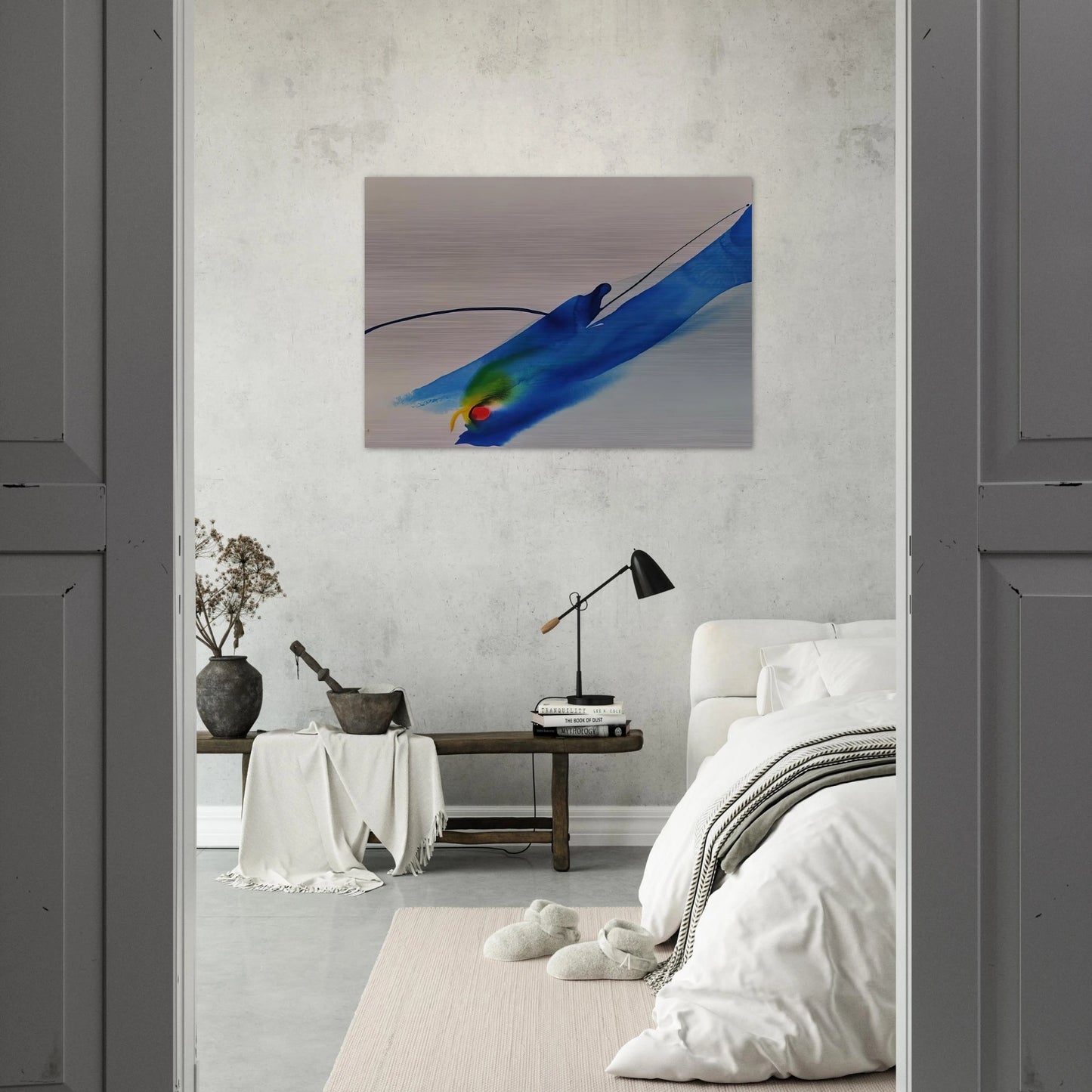 Phenomena Calling - 1969 - Paul Jenkins Brushed Aluminum Print - 70x100 cm / 28x40 inches | Paul Jenkins Aluminum Print | Paul Jenkins Prints