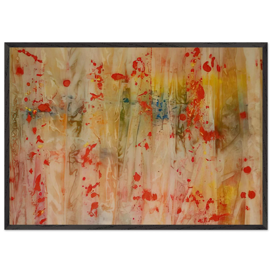 Red April - Sam Gilliam Framed Art Print – Black Wooden Frame - Default Title - -Framed Art Print