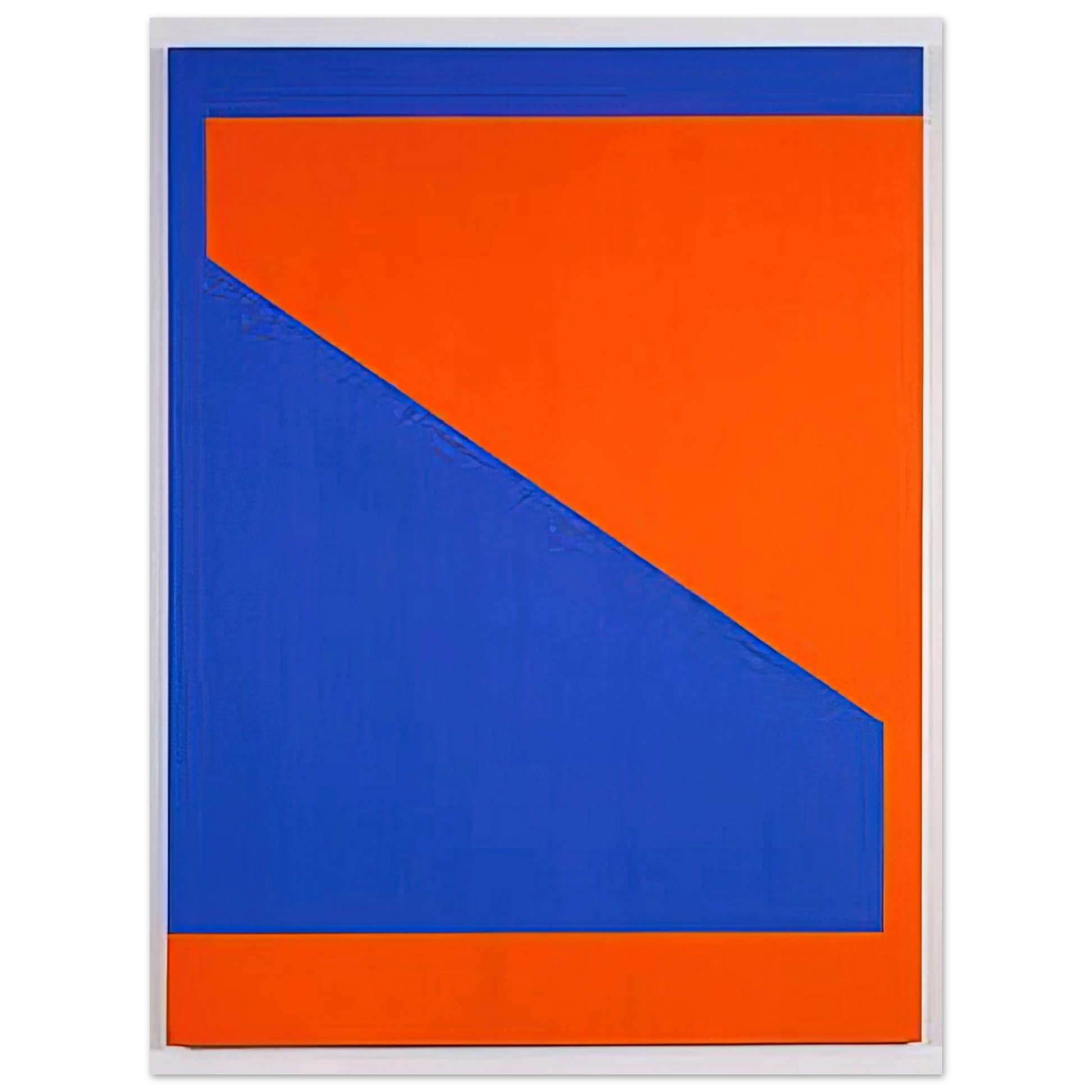 Carmen Herrera - Blue with Orange - 1984 Fine Art Poster - Default Title