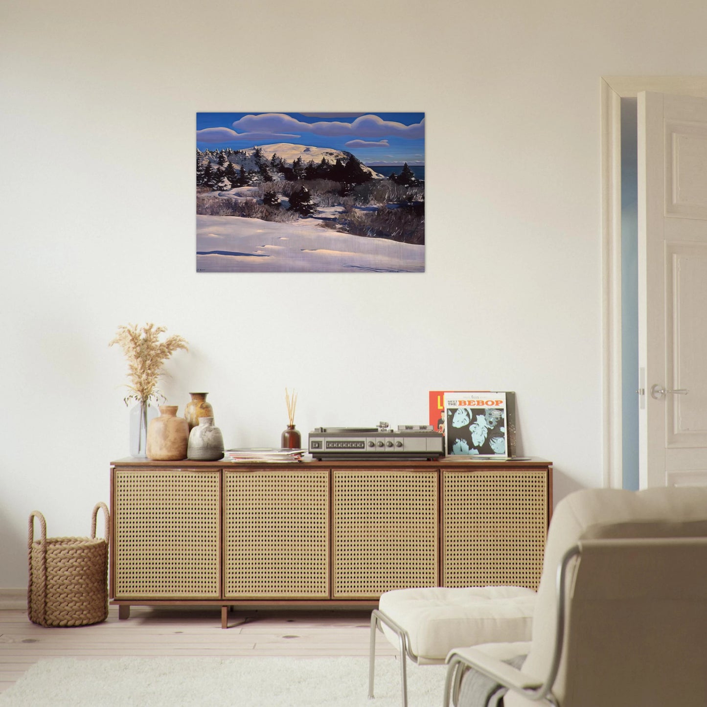 Maine Headland, Winter - Rockwell Kent Brushed Aluminum Print - 70x100 cm / 28x40 inches | Rockwell Kent Aluminum Print | Rockwell Kent Prints