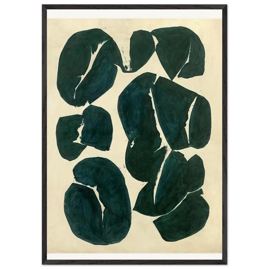 Meun - 1968 - Simon Hantai Framed Art Print – Black Wooden Frame - Default Title - -Framed Art Print