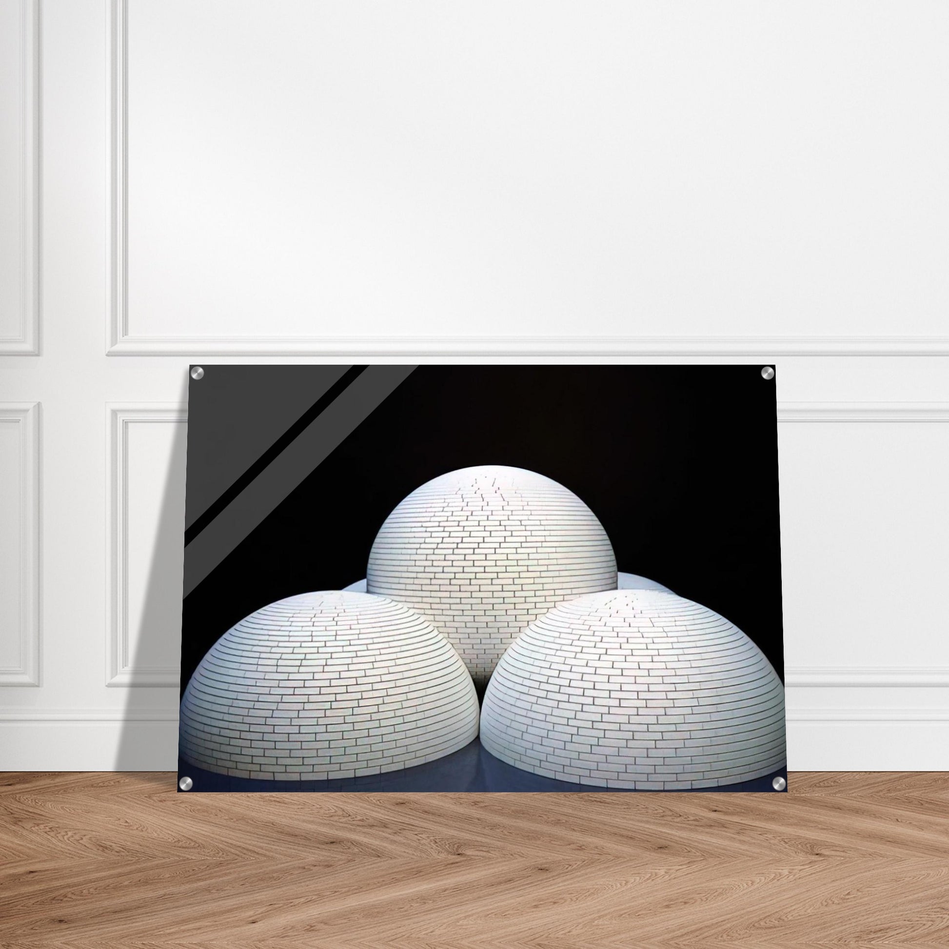 Model for Brick Structure four domes and a sphere - Sol LeWitt Acrylic Print - 70x100 cm / 28x40″ inches | Sol LeWitt Wall Art | Sol LeWitt Prints