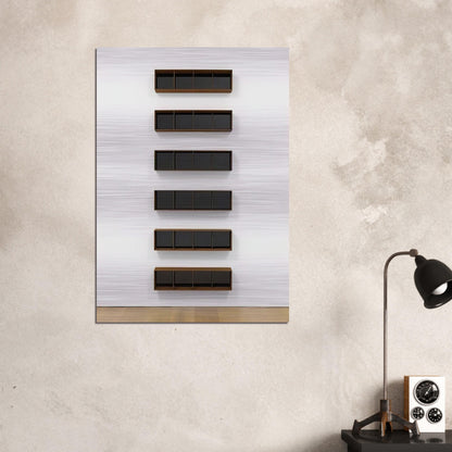 Untitled - 1994 - Donald Judd Brushed Aluminum Print - 70x100 cm / 28x40 inches | Donald Judd Aluminum Print | Donald Judd Prints