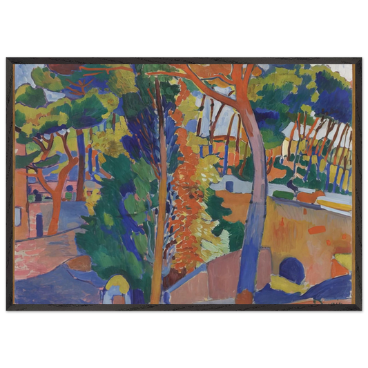 BRIDGE OVER THE RIOU 1906 - Andre Derain Framed Art Print – Black Wooden Frame - Default Title - -Framed Art Print