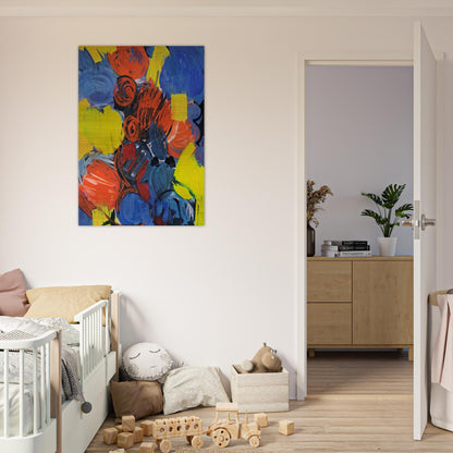 Weizengelb - 1962 - Ernst Wilhelm Nay Brushed Aluminum Print - 70x100 cm / 28x40 inches | Ernst Wilhelm Nay Aluminum Print | Ernst Wilhelm Nay Prints