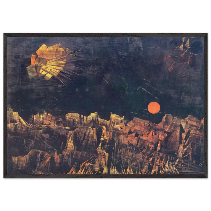 Praise to Tanguy - Max Ernst 70x100 cm / 28x40 inches Framed Art Print – Black Wooden Frame