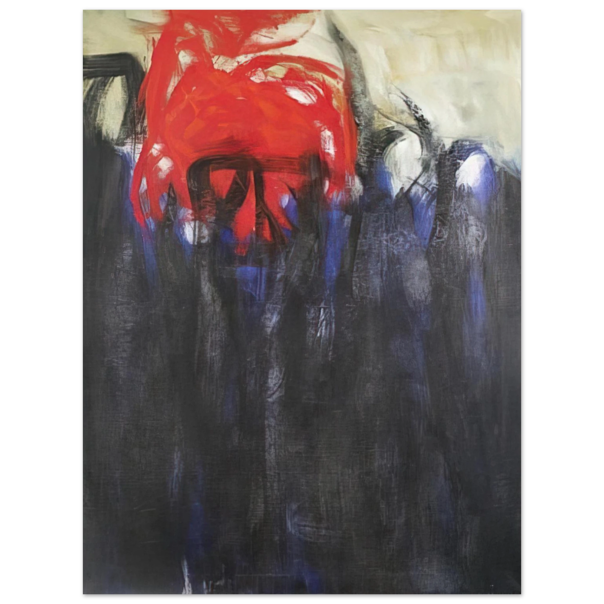 Theodoros Stamos - Untitled Columns of Fire - 1956 Fine Art Poster - Default Title