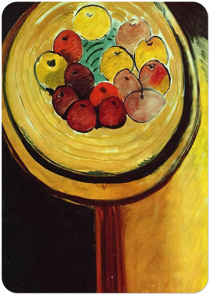 APPLES 1916 By Henri Matisse Pack of 10 Post Cards | Henri Matisse Post Cards | A6 (10.5 x 14.8 cm) - 4.1 x 5.8 inches
