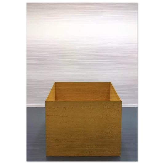 Untitled - 1976 - Donald Judd Brushed Aluminum Print - 70x100 cm / 28x40 inches | Donald Judd Aluminum Print | Donald Judd Prints