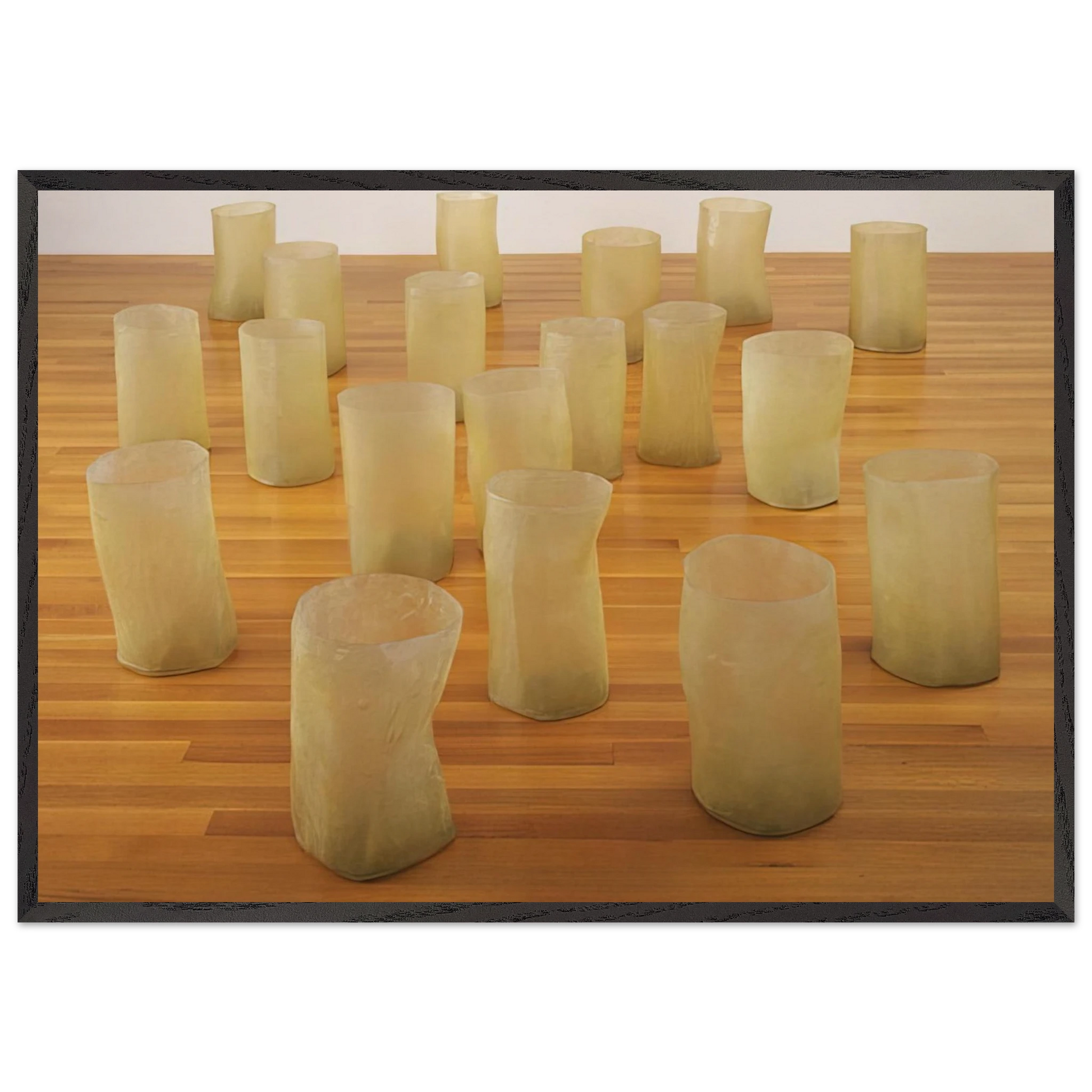 REPETITION NINETEEN III 1968 - Eva Hesse Framed Art Print – Black Wooden Frame - Default Title - -Framed Art Print