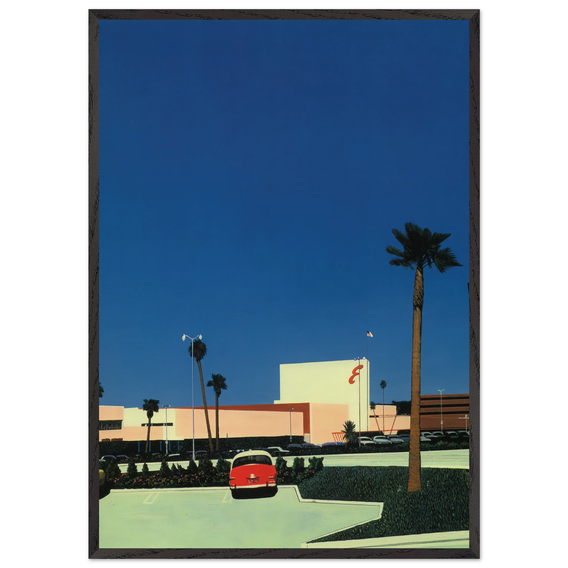 In the beginning III Mall - Hiroshi Nagai Framed Art Print – Black Wooden Frame - Default Title - -Framed Art Print