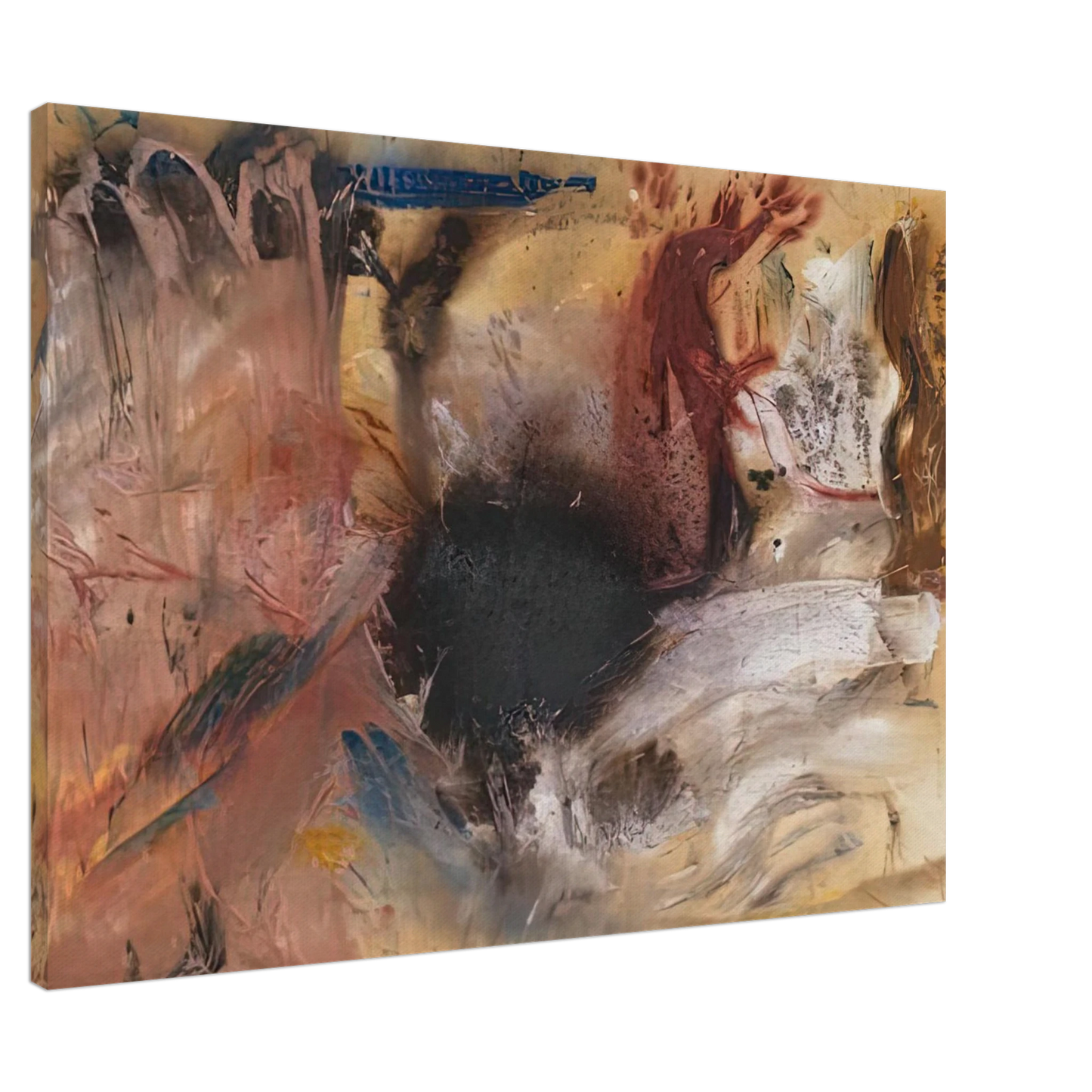 Helen Frankenthaler - Sun Spot, 1954- Wall Art - 60x80 cm / 24x32 inches - Premium Wooden Framed Poster With Fine Art Paper - Wood frame