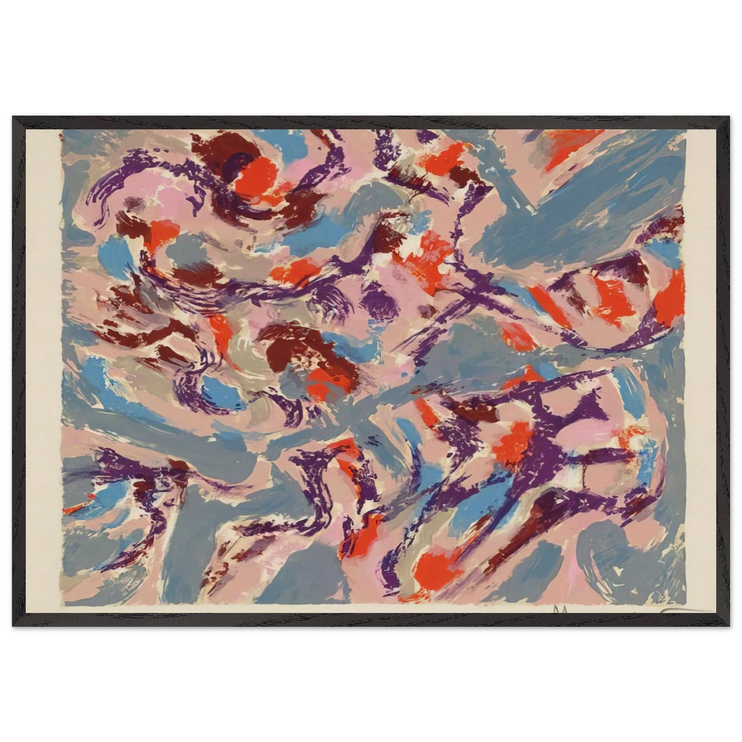 Early Spring N3 - Alfred Manessier Framed Art Print – Black Wooden Frame - Default Title - -Framed Art Print