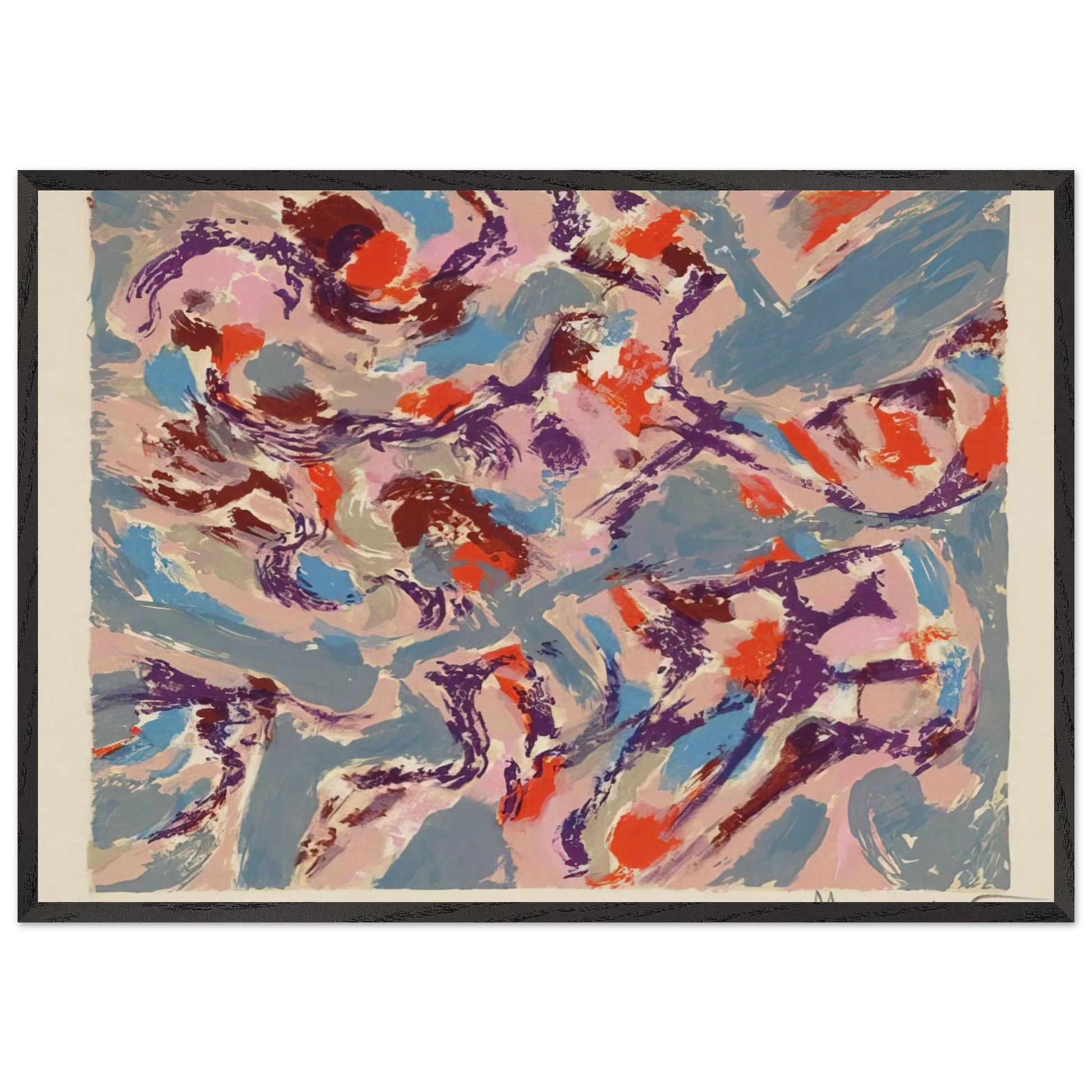 Early Spring N3 - Alfred Manessier Framed Art Print – Black Wooden Frame - Default Title - -Framed Art Print