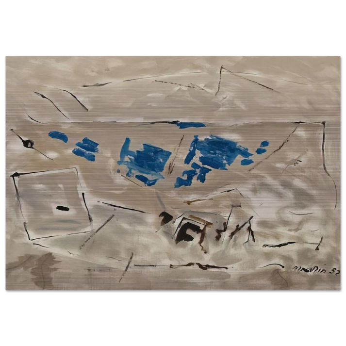 Autumn Coloring No. 4 - 1952 - John Marin Brushed Aluminum Print - 70x100 cm / 28x40 inches | John Marin Aluminum Print | John Marin Prints