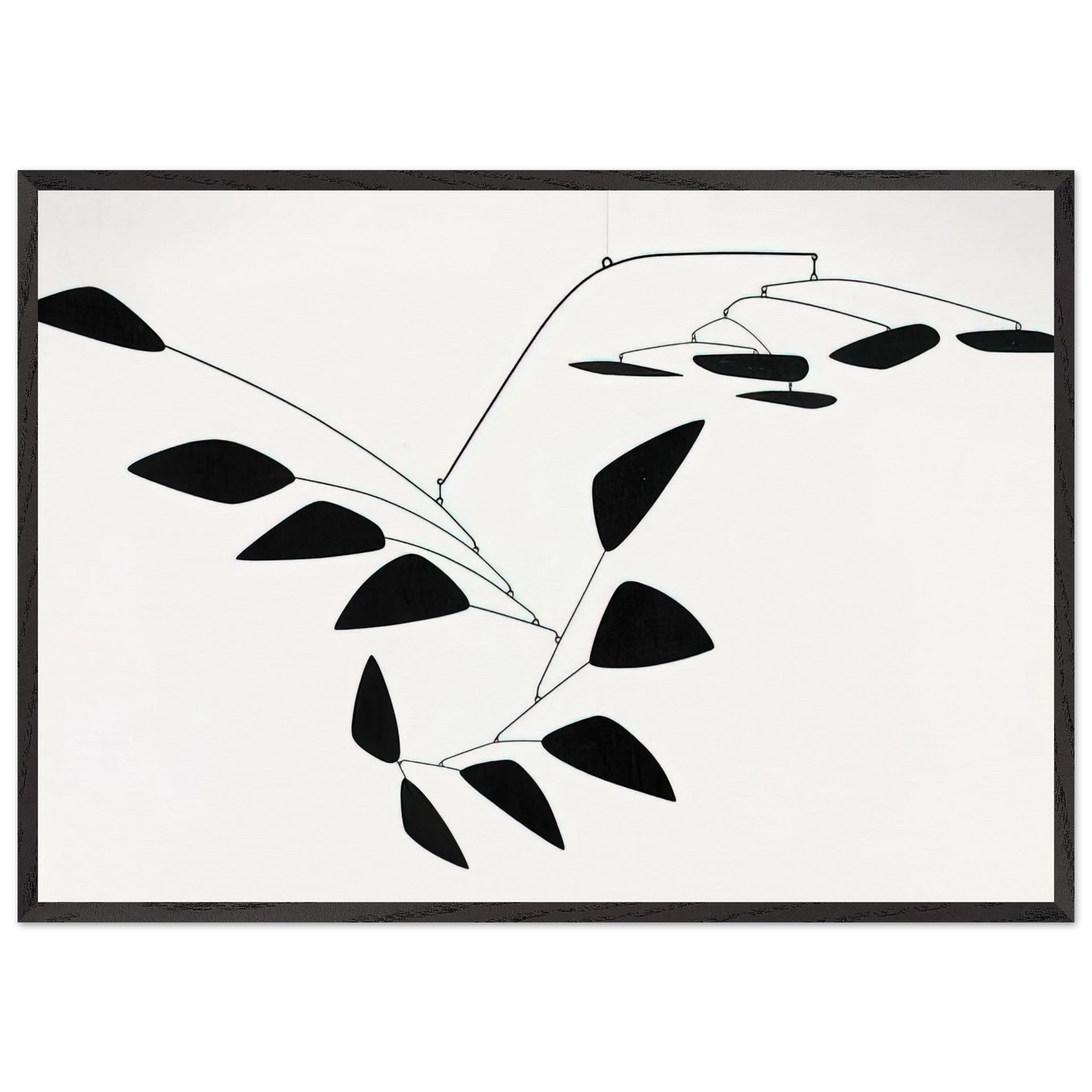 THE Y 1960 - Alexander Calder Framed Art Print – Black Wooden Frame - Default Title - -Framed Art Print