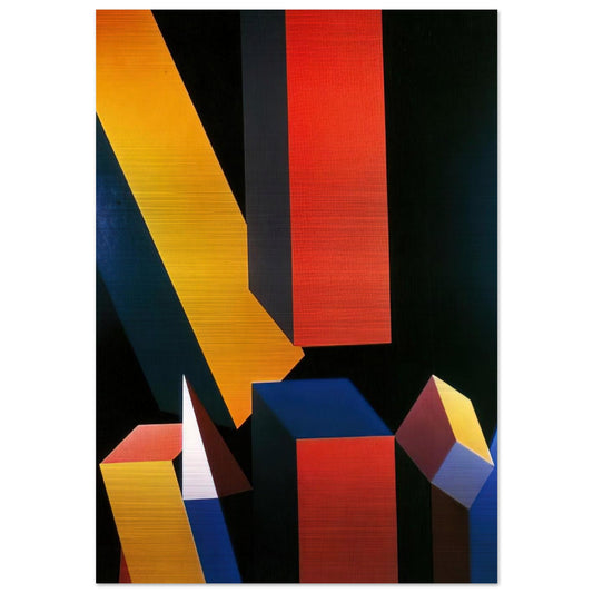 Byzantium - Hard Edge Painting - Miriam Schapiro Brushed Aluminum Print - 70x100 cm / 28x40 inches | Miriam Schapiro Aluminum Print | Miriam Schapiro Prints