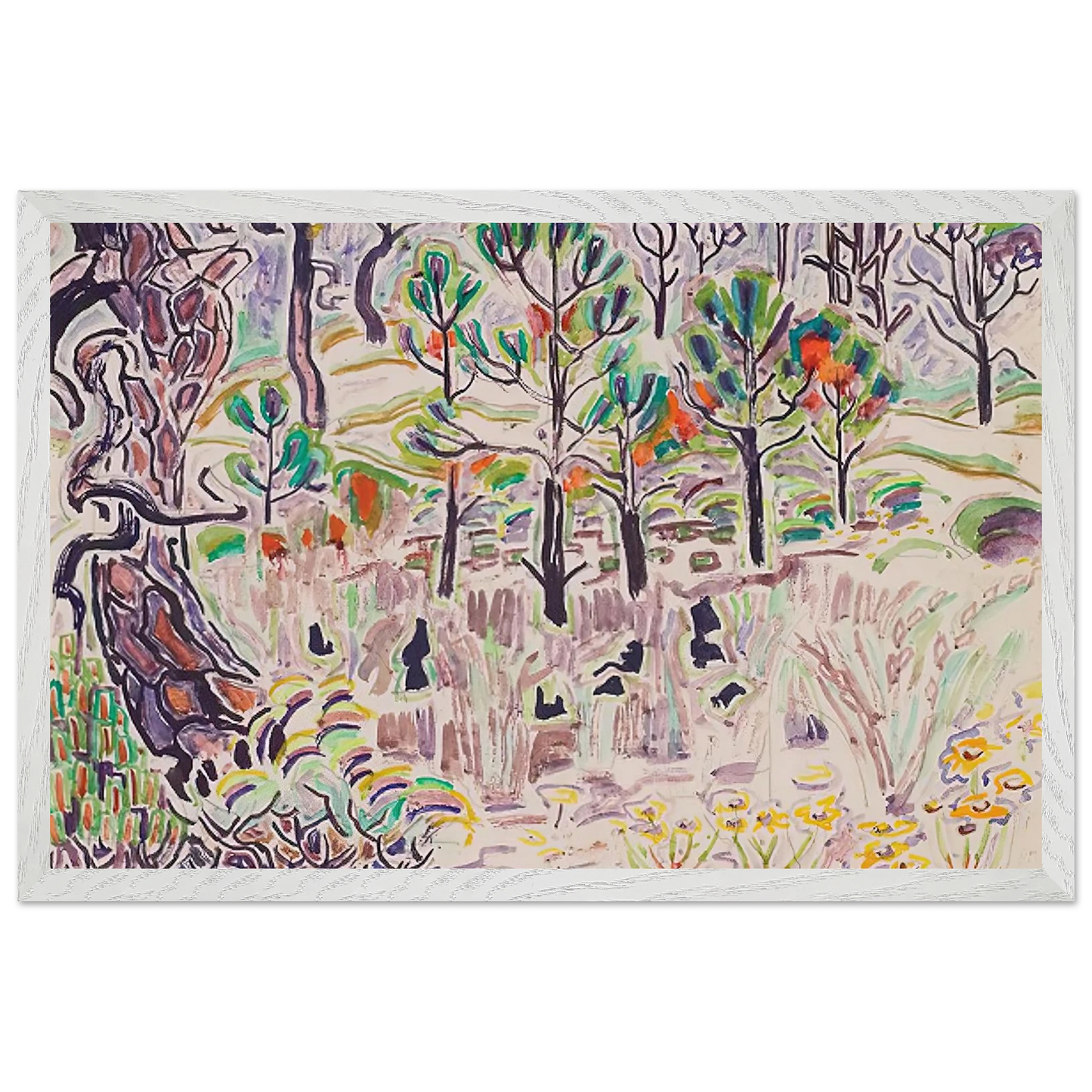 Walter Inglis Anderson - Walter Anderson Wall art - A1 (59.4 x 84.1  cm) - Premium Wooden Framed Poster With Fine Art Paper - Wood frame