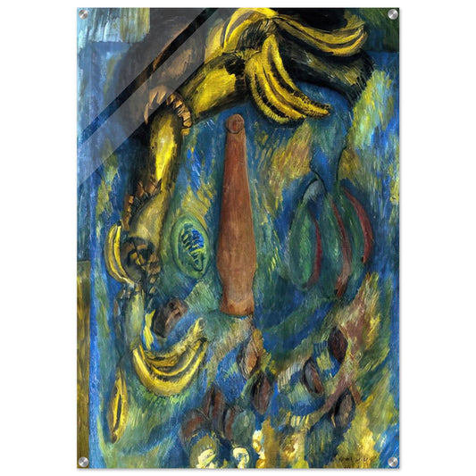 STILL LIFE WITH BANANAS 1909 - Raoul Dufy Acrylic Print - 70x100 cm / 28x40″ inches | Raoul Dufy Wall Art | Raoul Dufy Prints