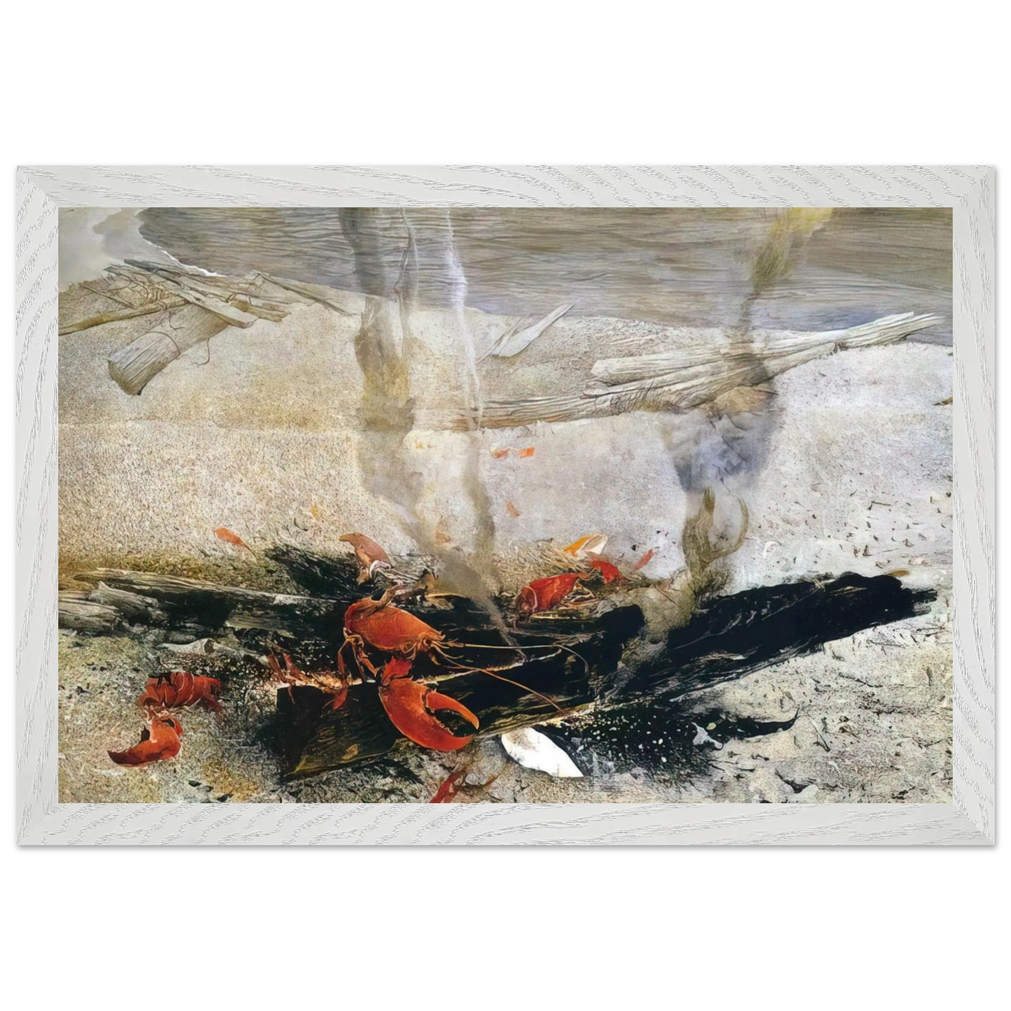 Andrew Wyeth - EMBERS 2000 Wall Art - 60x80 cm / 24x32 inches - Fine Art Poster - -