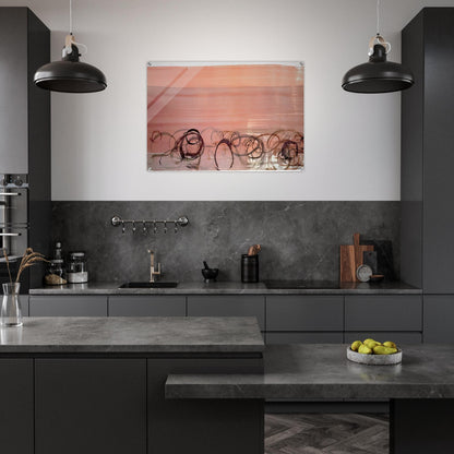 New River Watercolor, Series IV, #4 - 1988 - John Cage Acrylic Print - 70x100 cm / 28x40″ inches | John Cage Wall Art | John Cage Prints