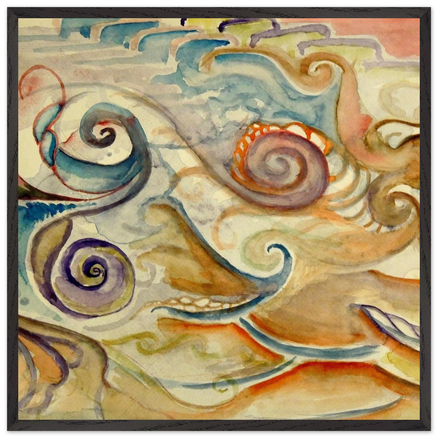 Walter Inglis Anderson - Walter Anderson Wall art - 30x30 cm / 12x12 Inches - Premium Wooden Framed Poster With Fine Art Paper - Wood frame