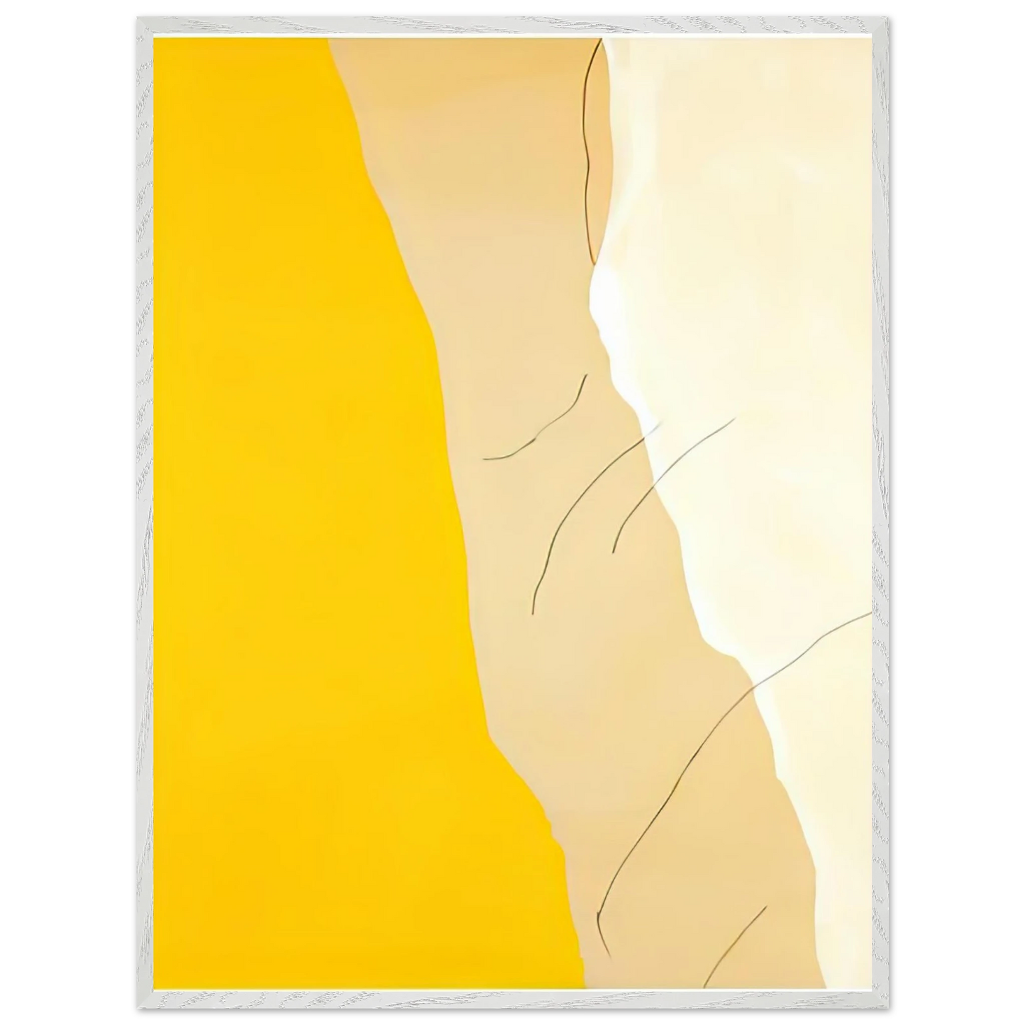 Helen Frankenthaler - Mornings, 1971- Wall Art - 60x80 cm / 24x32 inches - Premium Wooden Framed Poster With Fine Art Paper - Wood frame