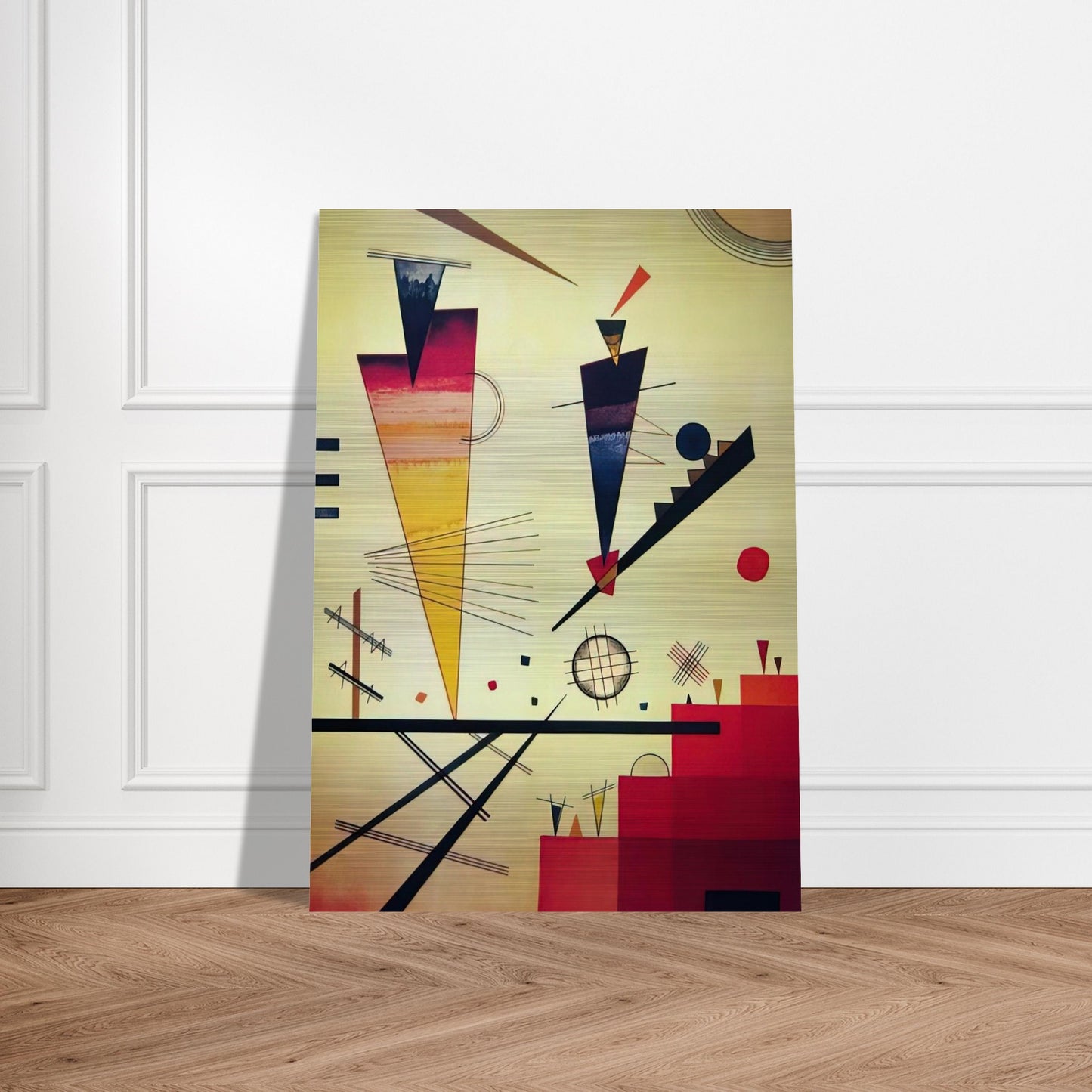 MERRY STRUCTURE 1926 - Wassily Kandinsky Brushed Aluminum Print - 70x100 cm / 28x40 inches | Wassily Kandinsky Aluminum Print | Wassily Kandinsky Prints