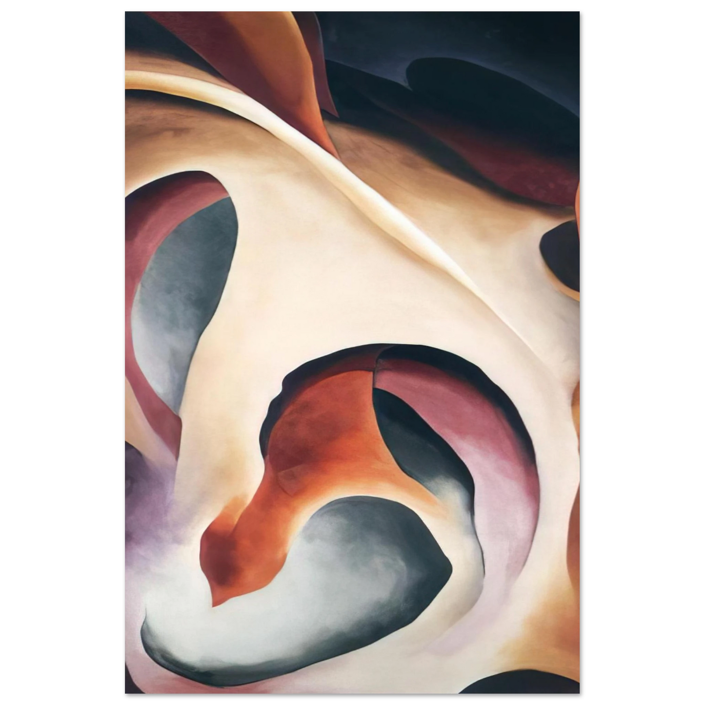 Georgia O'Keeffe - Leaf Motif 2 Fine Art Poster - 40x60 cm / 16x24 inches