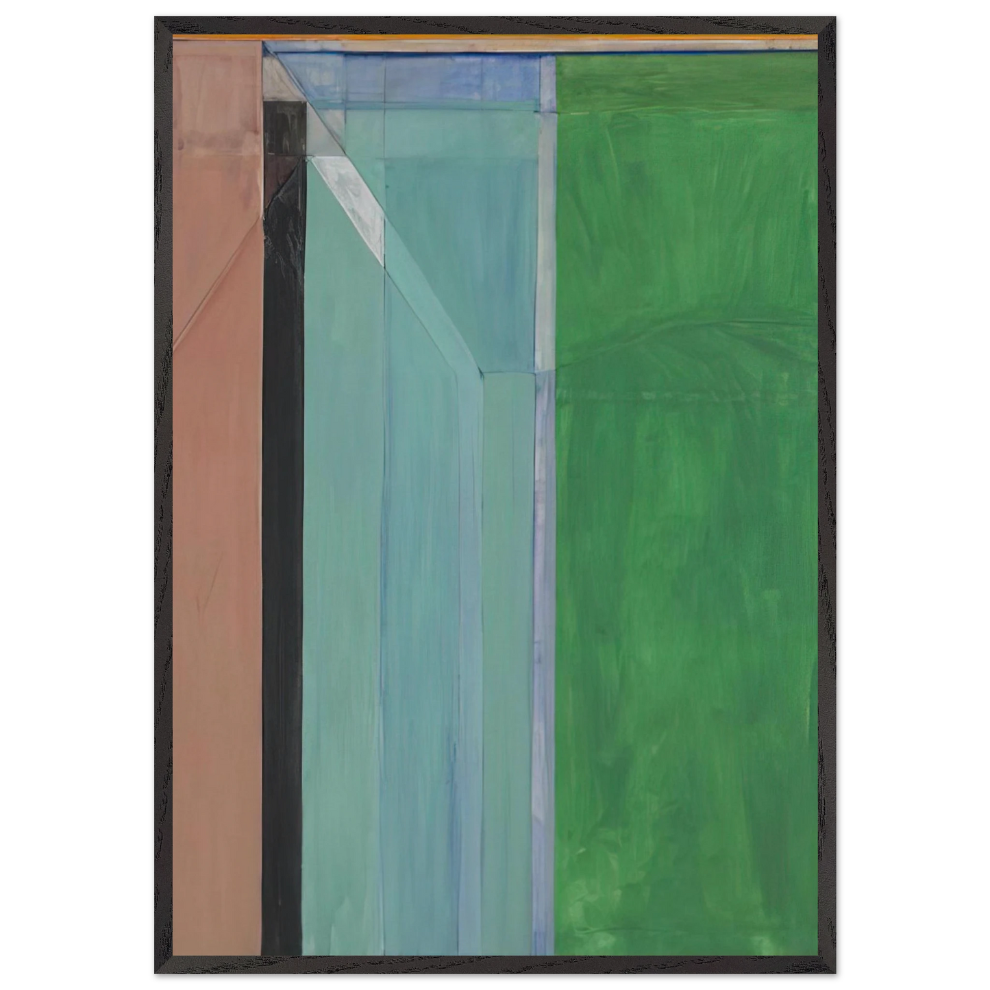 Ocean Park 30 - Richard Diebenkorn Framed Art Print – Black Wooden Frame - Default Title - -Framed Art Print