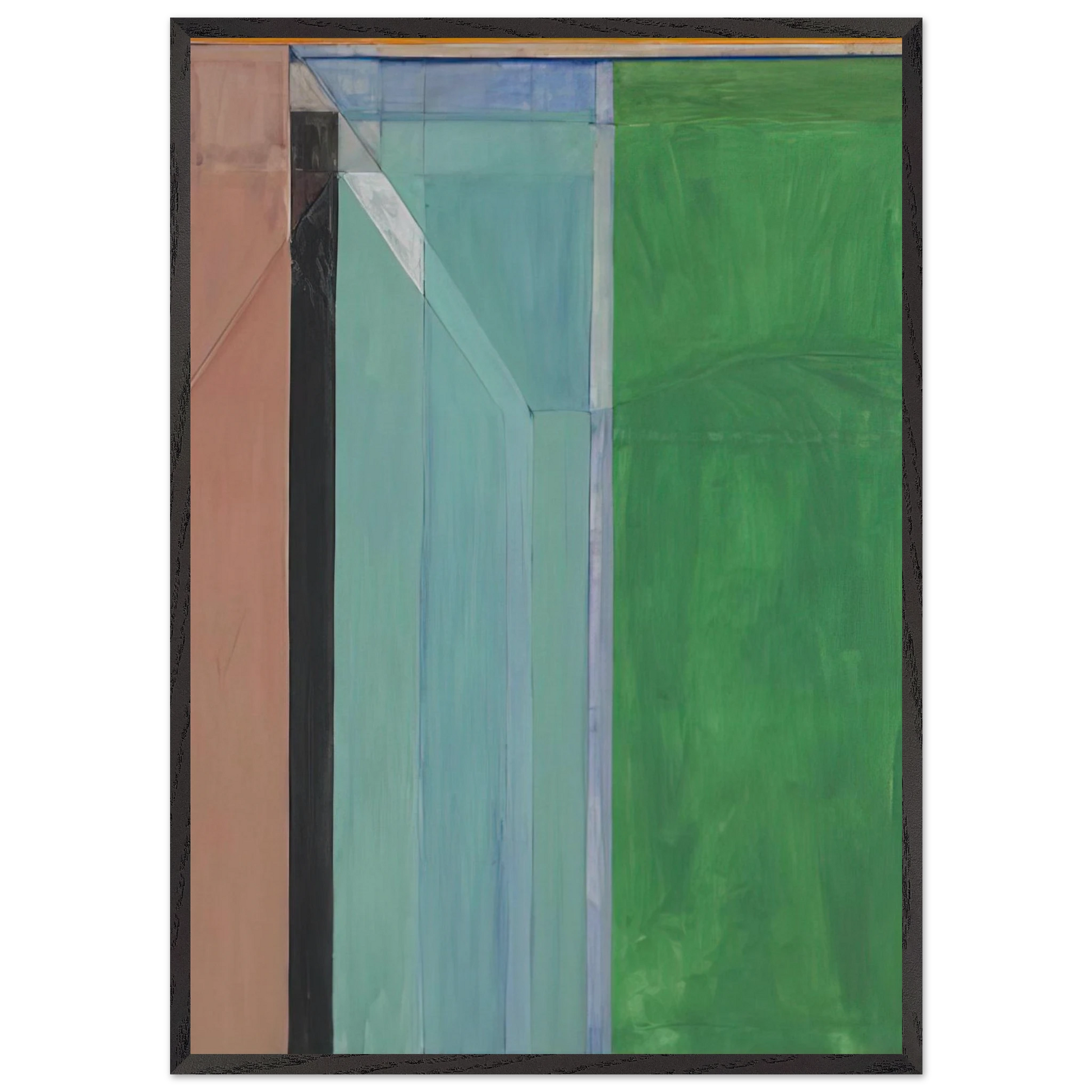 Ocean Park 30 - Richard Diebenkorn Framed Art Print – Black Wooden Frame - Default Title - -Framed Art Print