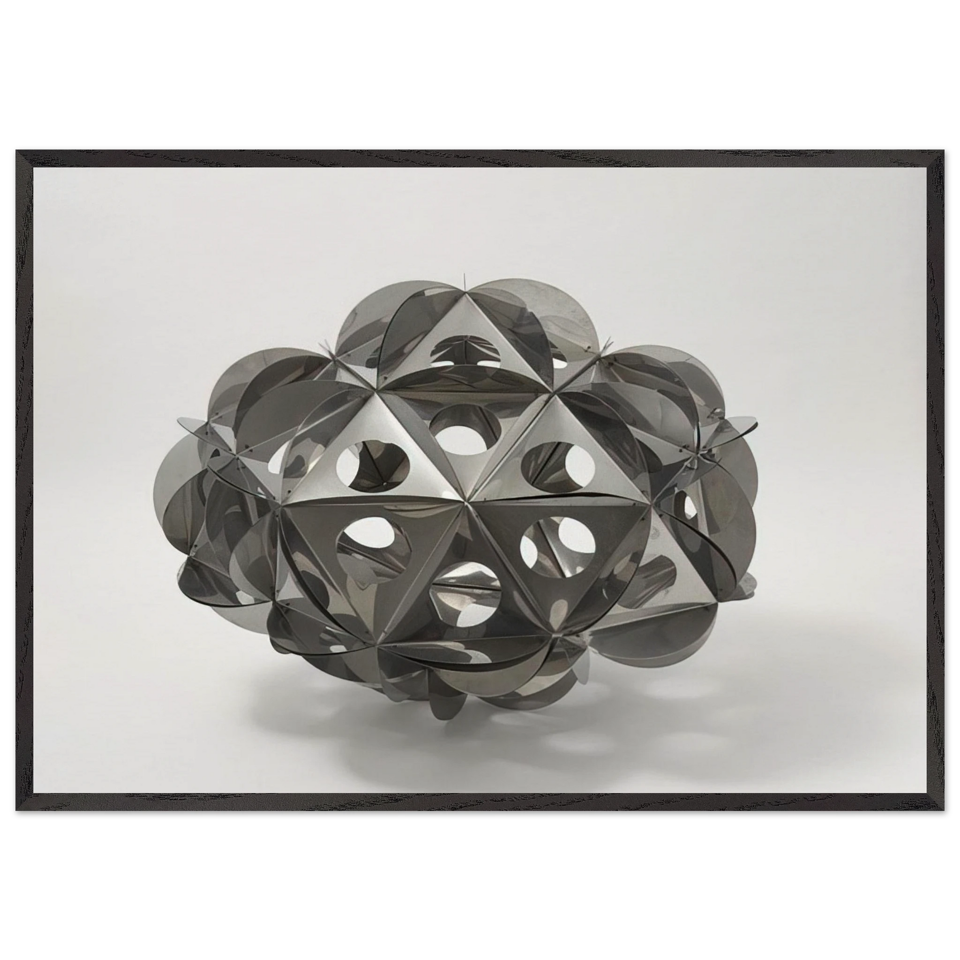 Acona Biconbi - 1965 - Bruno Munari Framed Art Print – Black Wooden Frame - Default Title - -Framed Art Print