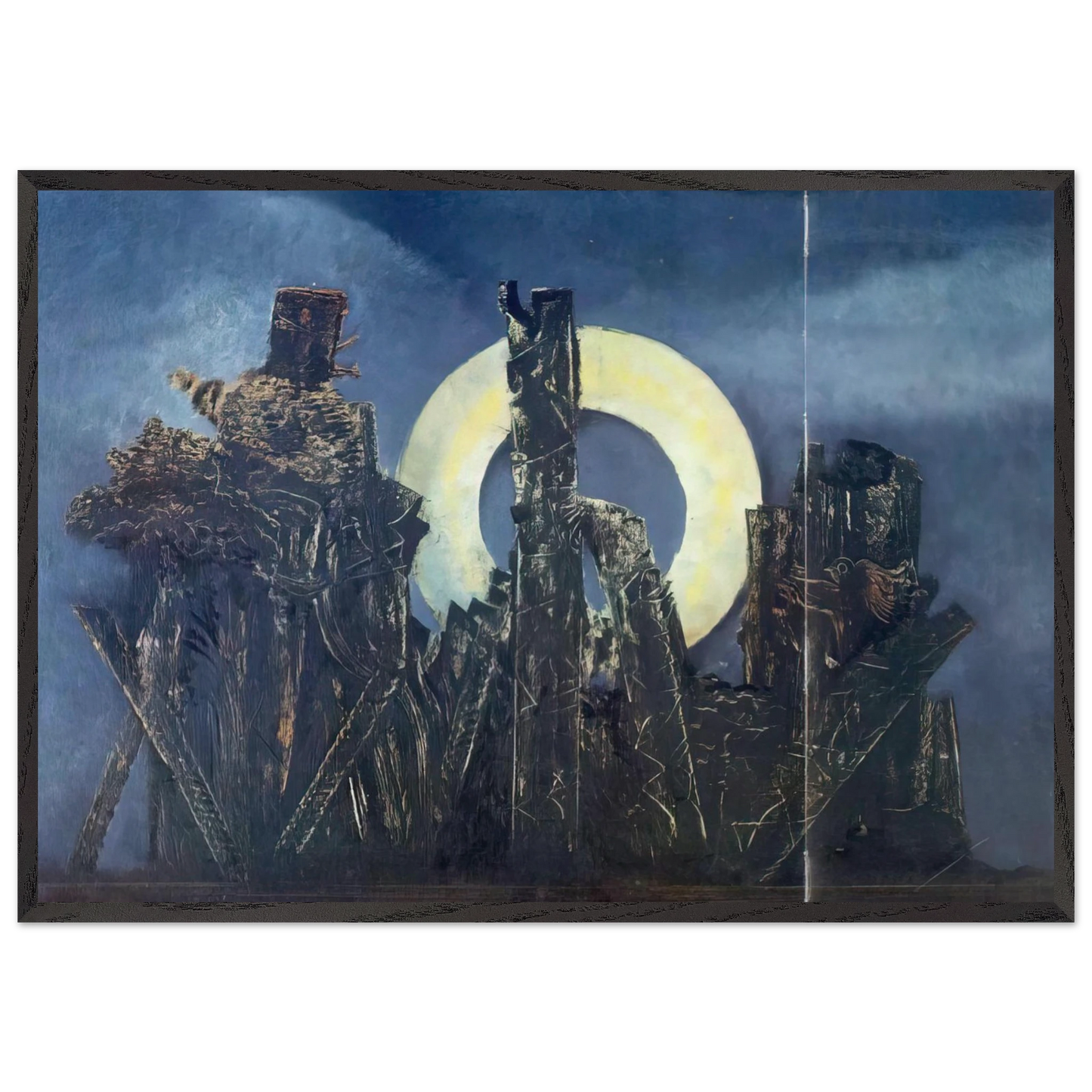 The large forest - Max Ernst Framed Art Print – Black Wooden Frame - Default Title - -Framed Art Print