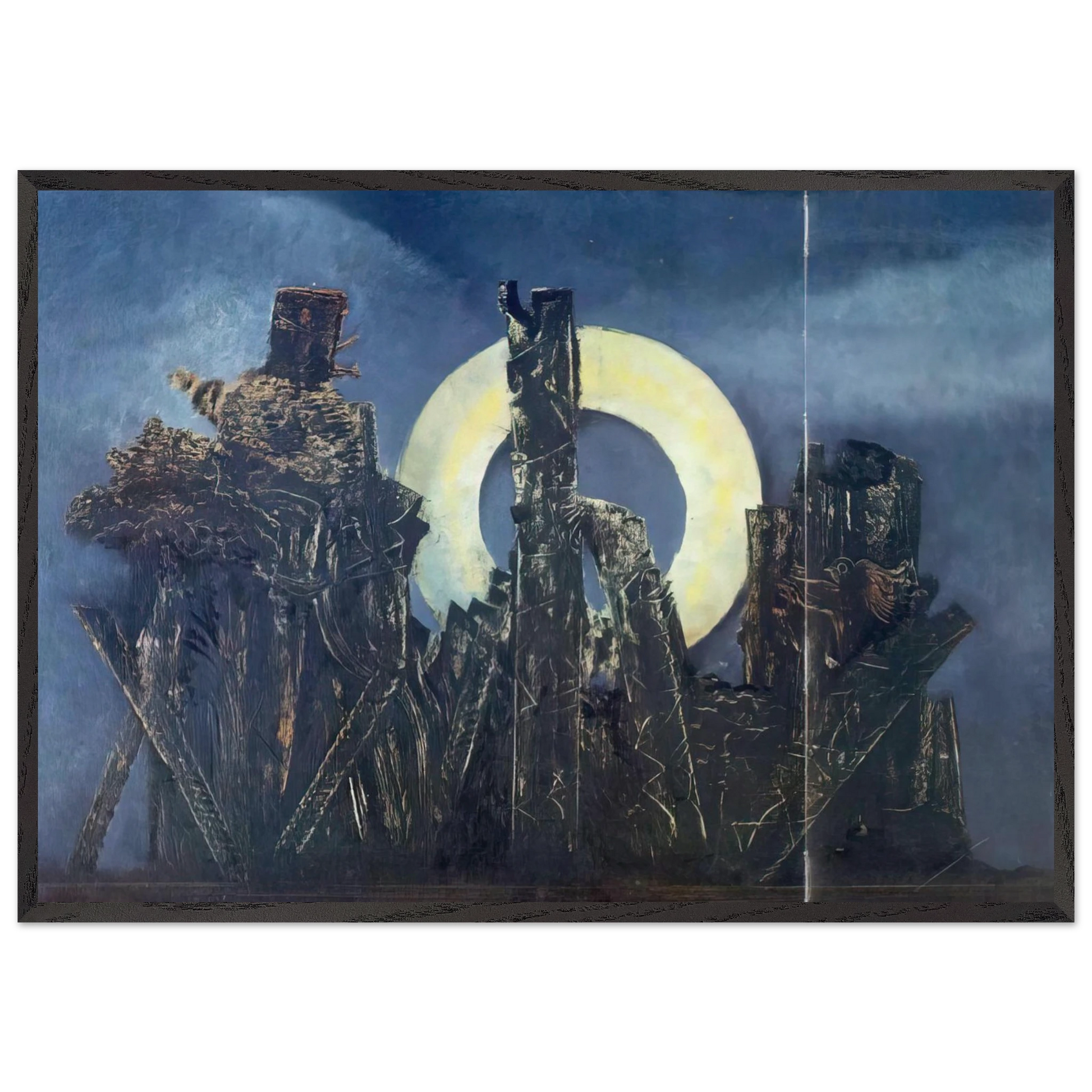 The large forest - Max Ernst Framed Art Print – Black Wooden Frame - Default Title - -Framed Art Print