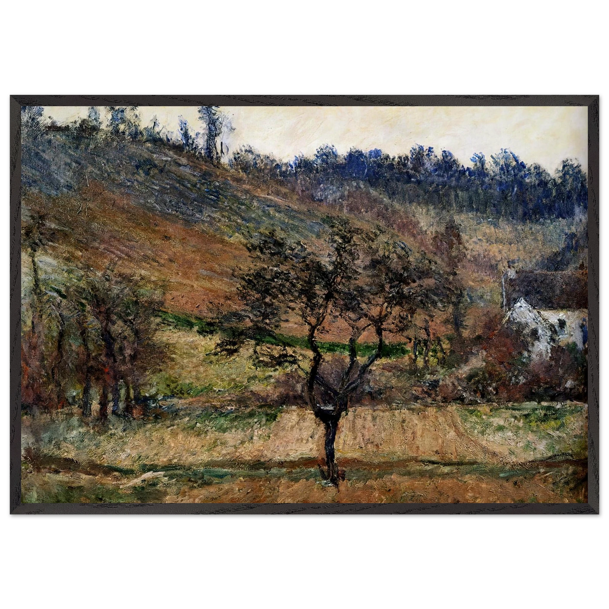 The Valley Of Falaise - claude monet Framed Art Print – Black Wooden Frame - Default Title - -Framed Art Print