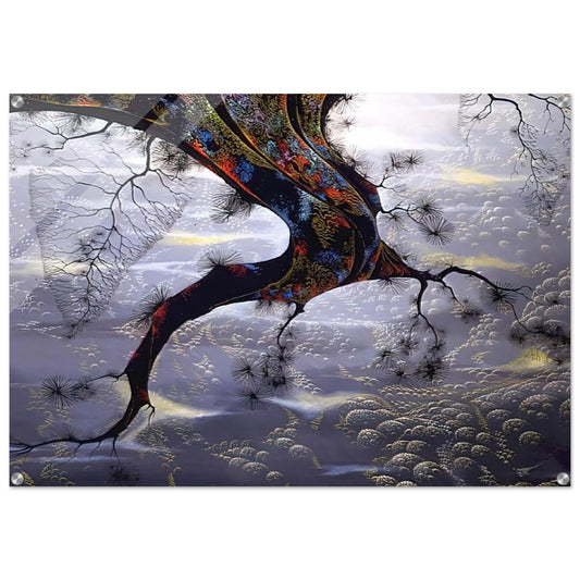 Pine Branch - Eyvind Earle Acrylic Print - 70x100 cm / 28x40″ inches