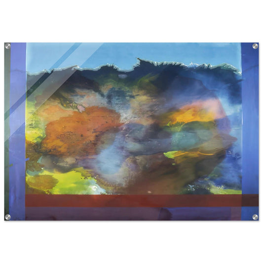 Ocean Unconscious - 1985 - Ronnie Landfield Acrylic Print - 70x100 cm / 28x40″ inches