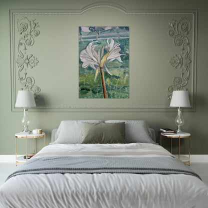 Lily growing in a field by the sea - 1927 - Grace Cossington Smith Brushed Aluminum Print - 70x100 cm / 28x40 inches | Grace Cossington Smith Aluminum Print | Grace Cossington Smith Prints