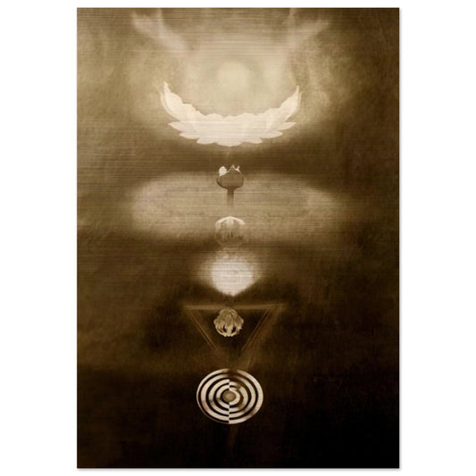 Kundalini - Expressionism - Morris Graves Brushed Aluminum Print - 70x100 cm / 28x40 inches | Morris Graves Aluminum Print | Morris Graves Prints
