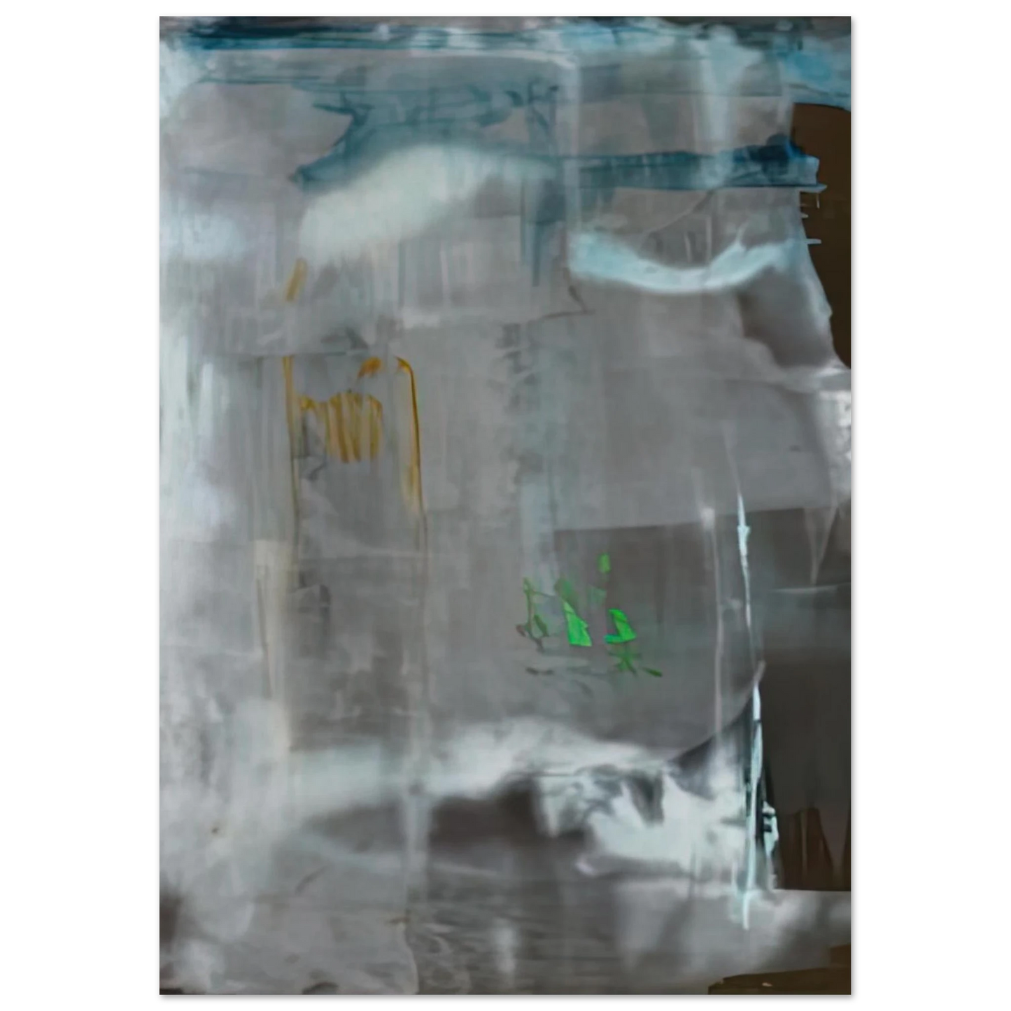 Helen Frankenthaler - Portrait of a Lady in White, 1979- Wall Art - 21x29.7 cm / 8x12" - Premium Wooden Framed Poster With Fine Art Paper - Black frame