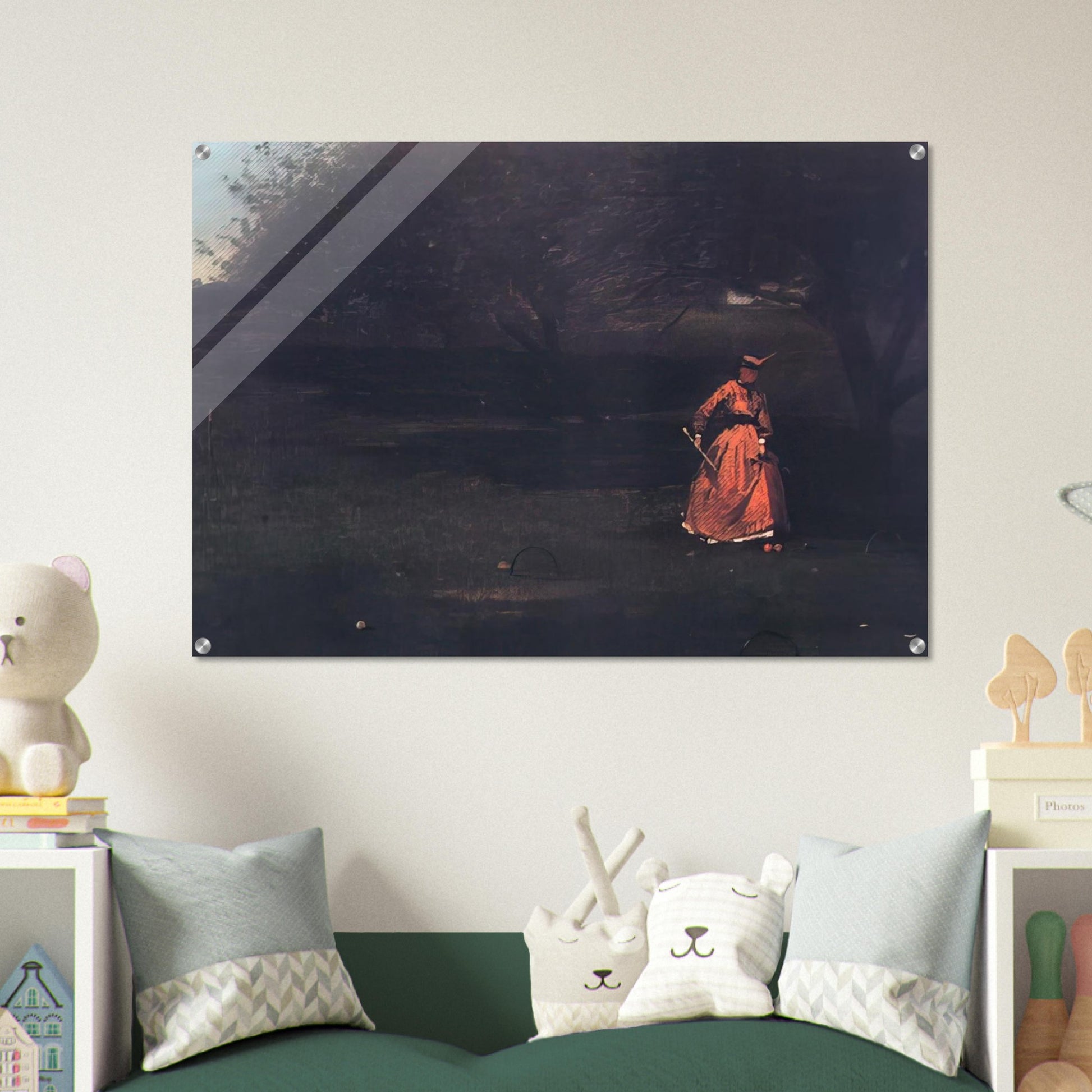 CROQUET PLAYERS 1 - Winslow Homer Acrylic Print - 70x100 cm / 28x40″ inches | Winslow Homer Wall Art | Winslow Homer Prints
