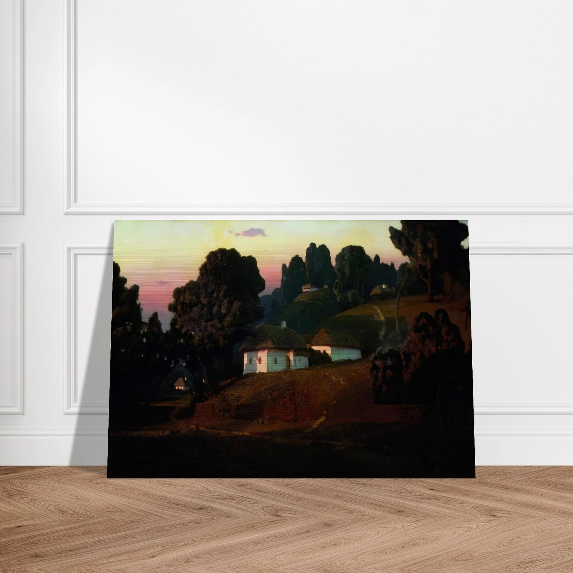 Evening in Ukraine - Arkhyp Kuindzhi Brushed Aluminum Print - 70x100 cm / 28x40 inches | Arkhyp Kuindzhi Aluminum Print | Arkhyp Kuindzhi Prints