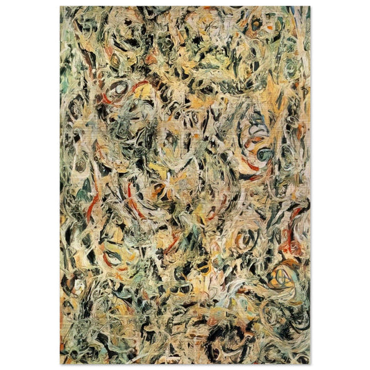 EYES IN THE HEAT 1946 - Jackson Pollock Brushed Aluminum Print - 70x100 cm / 28x40 inches | Jackson Pollock Aluminum Print | Jackson Pollock Prints