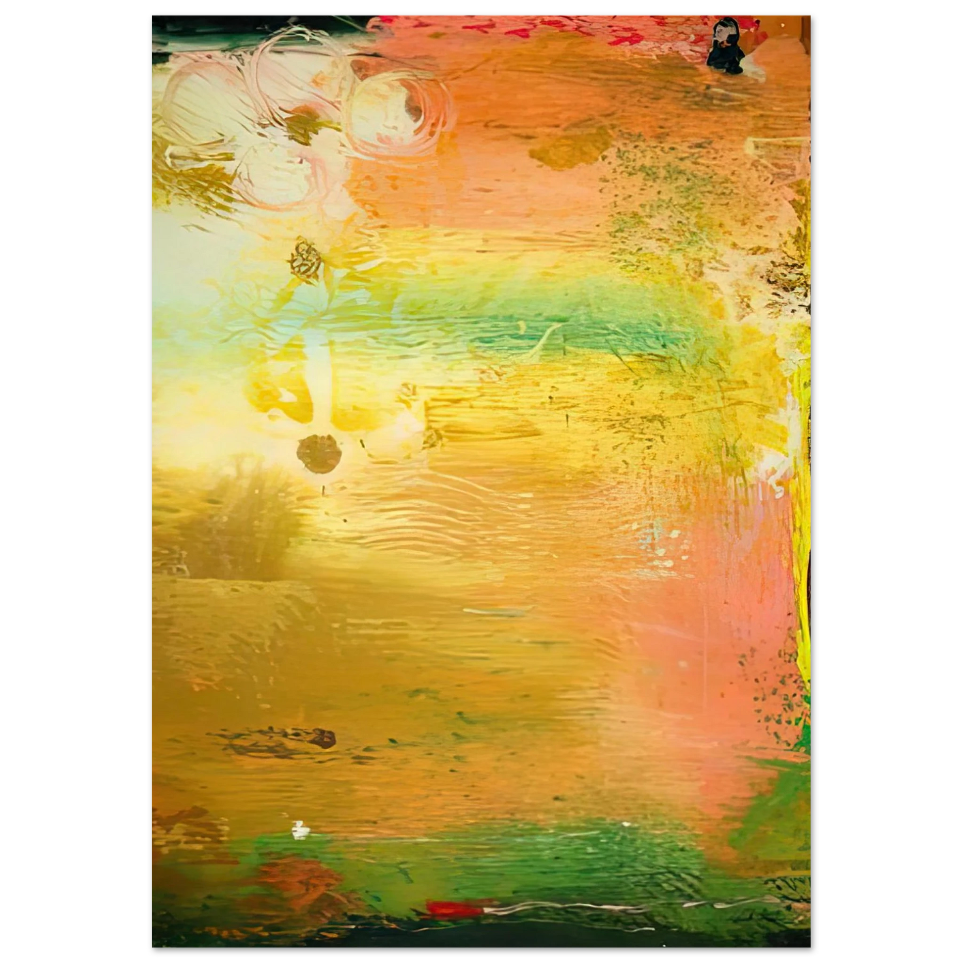 Helen Frankenthaler - Fantasy Garden, 1992- Wall Art - 30x40 cm / 12x16 inches - Premium Wooden Framed Poster With Fine Art Paper - Black frame