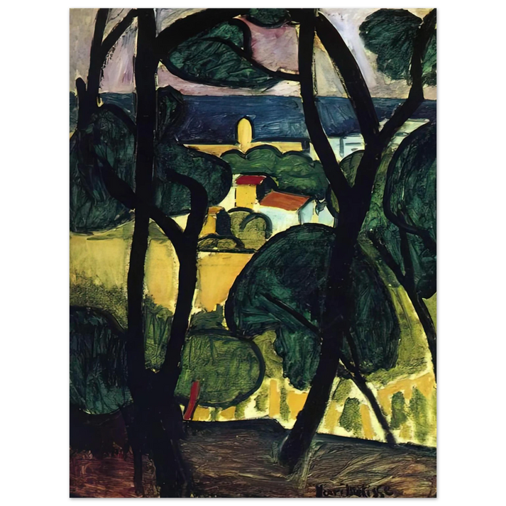 Henri Matisse - VIEW OF COLLIOURE  75x100 cm / 30x40inches Fine Art Poster