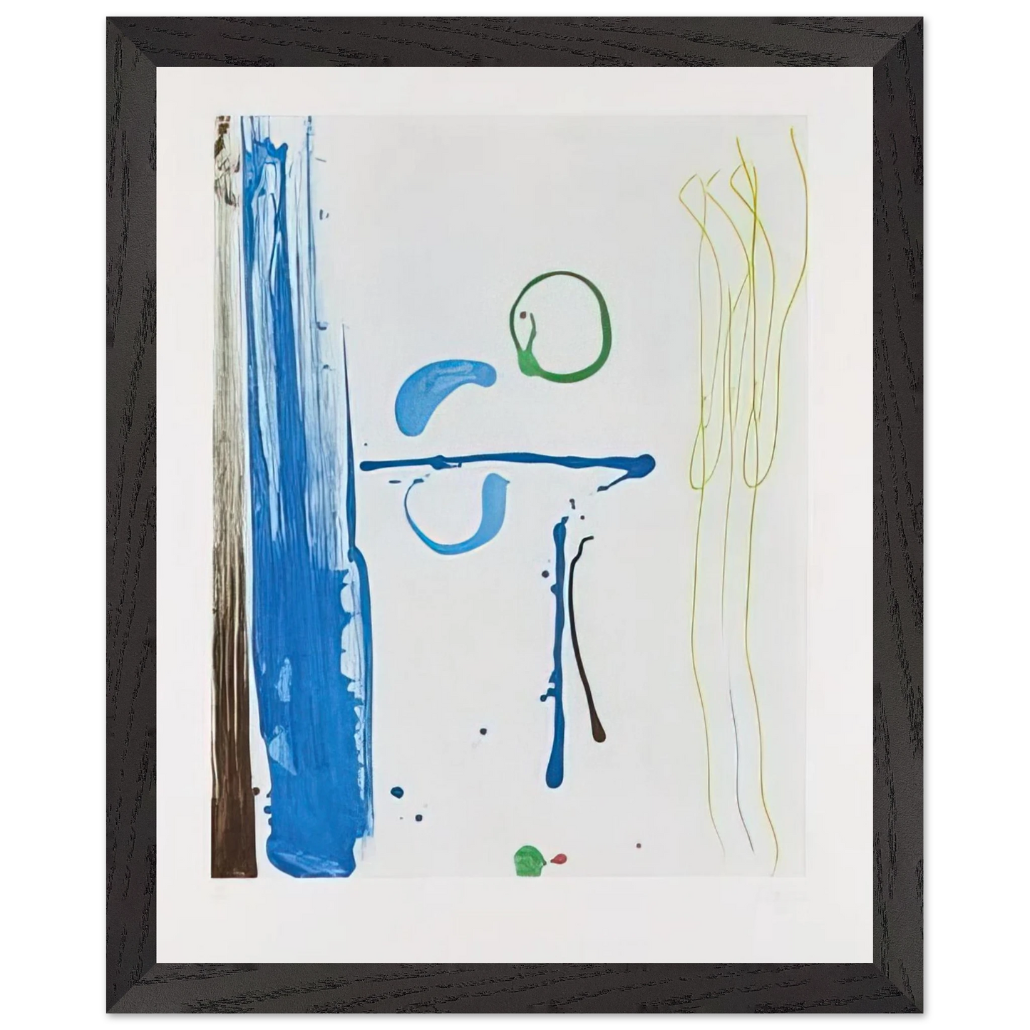 Helen Frankenthaler - Sunshine After Rain - 1987 Wall art - 40x50 cm / 16x20 inches - Premium Wooden Framed Poster With Fine Art Paper - Black frame